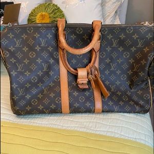 Louis Vuitton Keepall 45 Brown Monogram Canvas Weekender 18 X 10 X 9.